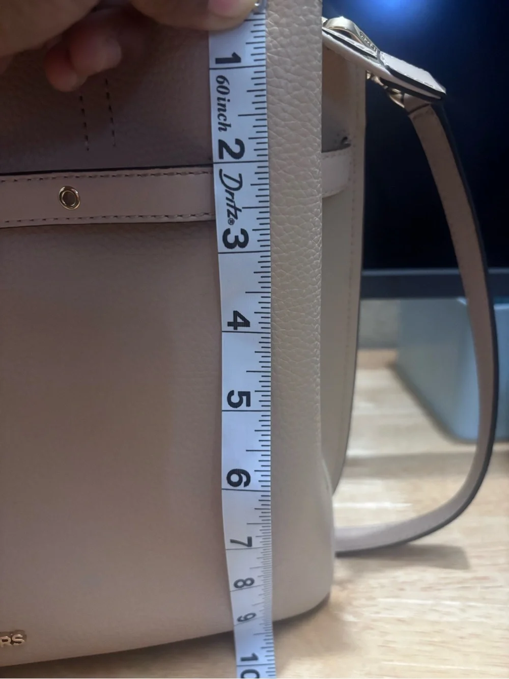 Michael Kors Neutral Beige Tote with Belt Accent
